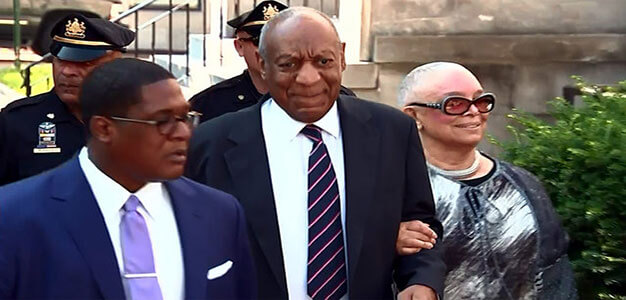 Bill and Camille Cosby arrive for court June 12