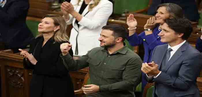 Canada_Justin_Trudeau_Voldymyr_Zelensky_09-2023_Nazi_Ovation