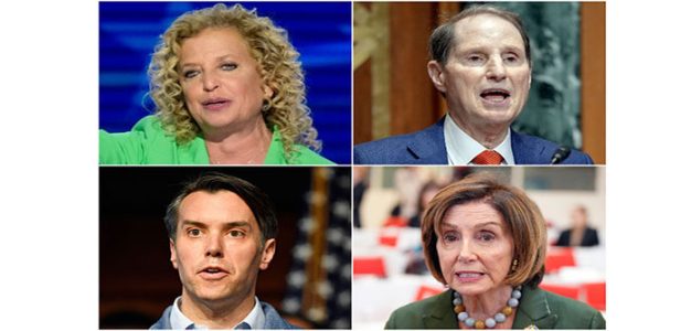 Debbie_Wasserman_Schultz_Ron_Wyden_Morgan_McGarvey_Nancy_Pelosi_AP