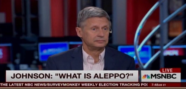 Gary Johnson_What is Aleppo_MSNBC