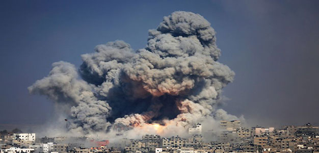 Israeli Air Strike_Gaza City_AP_07292014