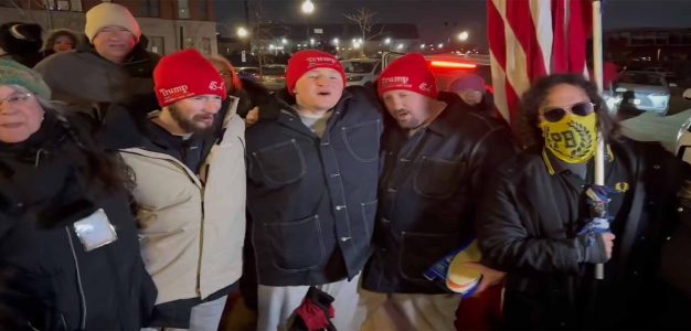 J6ers_Sing_Proud_to_be_an_American_outside_DC_Metropolitan_Prison_they_were_just_released