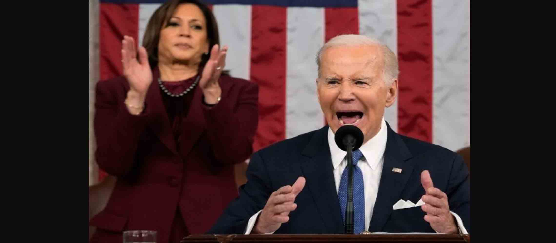 Joe_Biden_Yelling_Kamala_Harris_Clapping_GettyImages