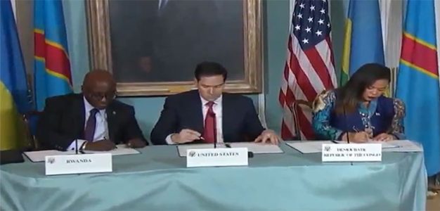 Marco_Rubio_Olivier_Nduhungriehe_Therese_Kayikwamba_Wagner_06-27-2025_Peace_Agreement_Signing_Rwanda_and_Congo