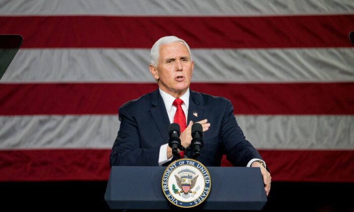 Vice President Mike Pence Campaigns In Georgia For Republican Senate Candidates