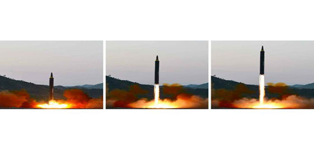 North Korea Hwasong-12 intercontinental ballistic missile