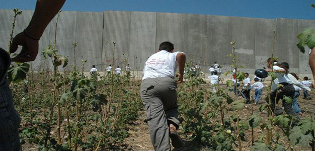 Palestinian_children_and_Israeli_wall