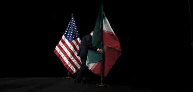 US Flag Iranian Flag