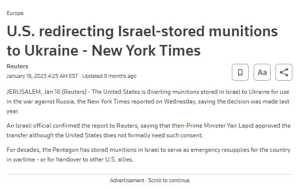 US_Munitions_Israel_to_Ukraine_01-2023