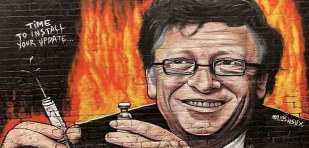 bill_gates_mural_protesters_arrest_chant