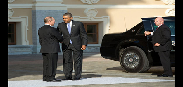 Obama and Putin G20 Summit in St Petersburg
