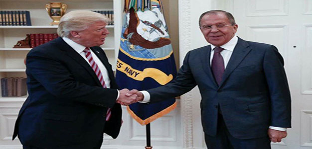 Donald Trump and Sergey Lavrov